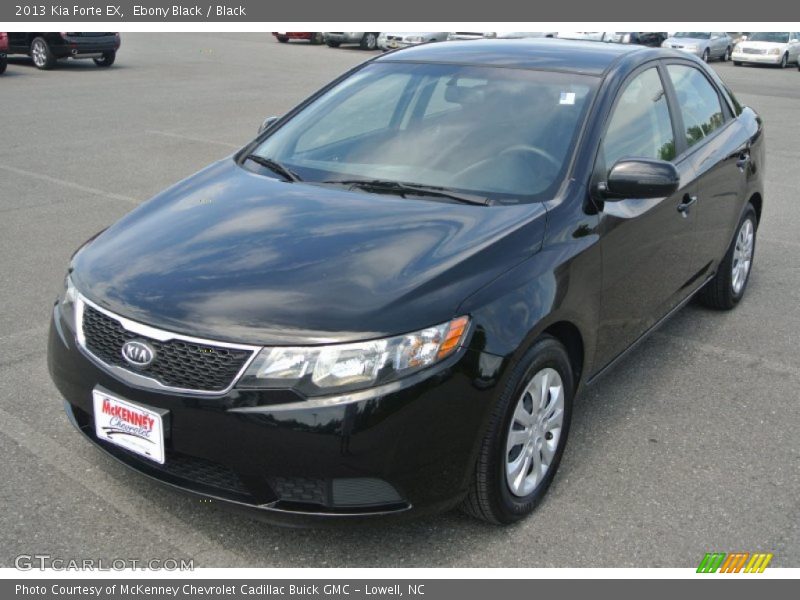 Ebony Black / Black 2013 Kia Forte EX