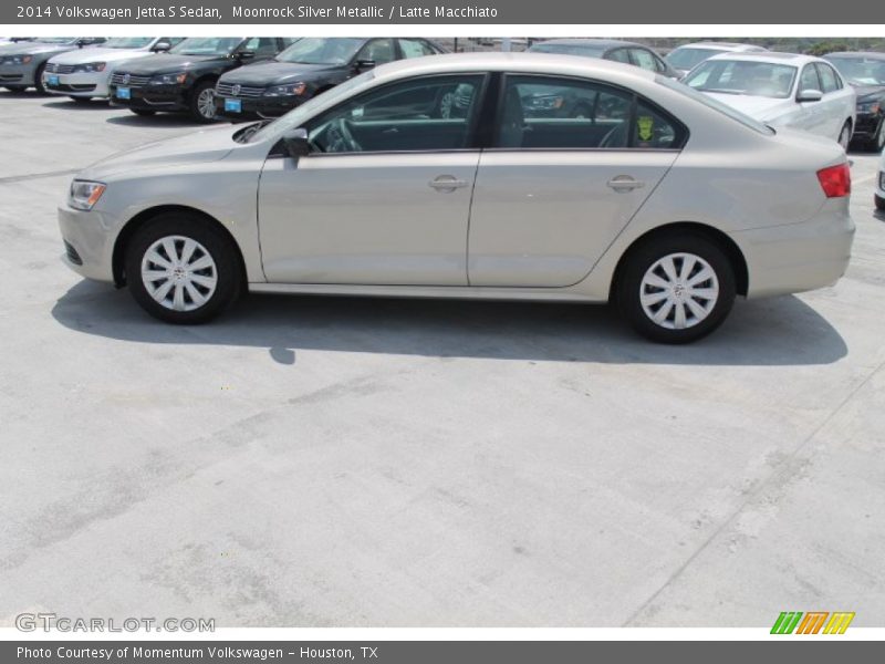 Moonrock Silver Metallic / Latte Macchiato 2014 Volkswagen Jetta S Sedan