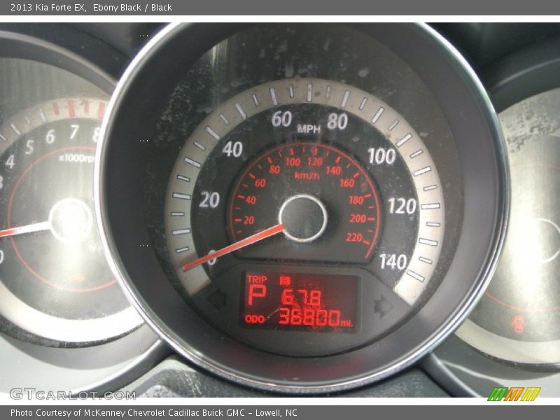 Ebony Black / Black 2013 Kia Forte EX