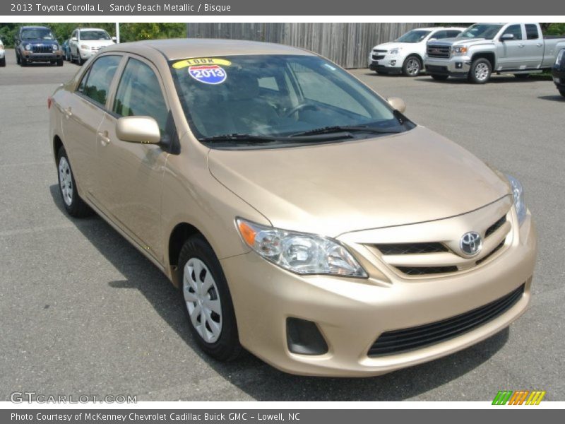 Sandy Beach Metallic / Bisque 2013 Toyota Corolla L