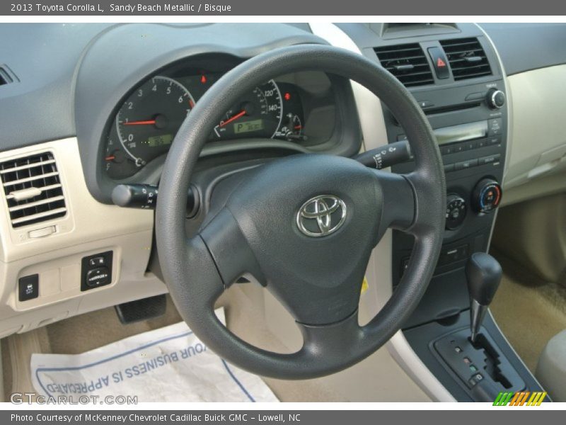 Sandy Beach Metallic / Bisque 2013 Toyota Corolla L