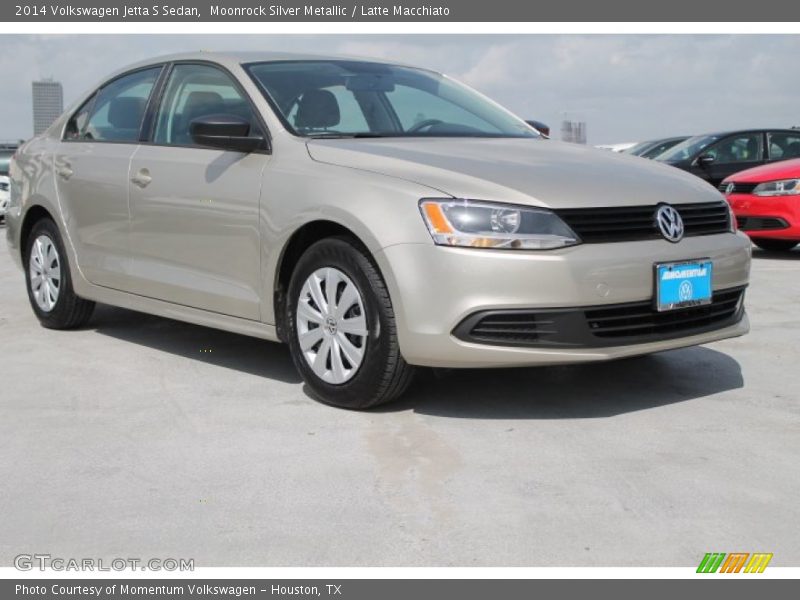 Moonrock Silver Metallic / Latte Macchiato 2014 Volkswagen Jetta S Sedan