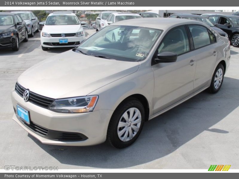 Moonrock Silver Metallic / Latte Macchiato 2014 Volkswagen Jetta S Sedan