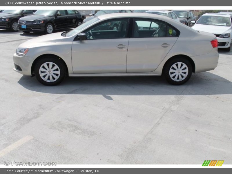 Moonrock Silver Metallic / Latte Macchiato 2014 Volkswagen Jetta S Sedan