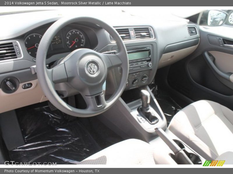 Moonrock Silver Metallic / Latte Macchiato 2014 Volkswagen Jetta S Sedan