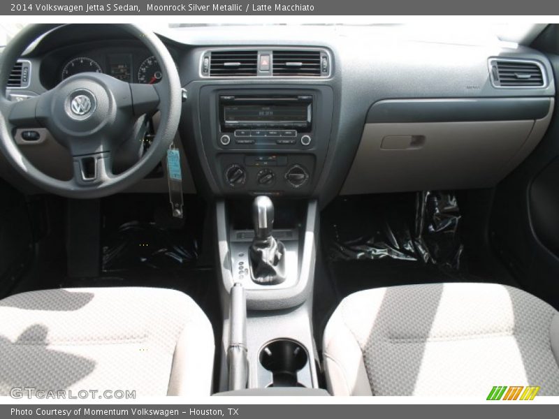 Moonrock Silver Metallic / Latte Macchiato 2014 Volkswagen Jetta S Sedan