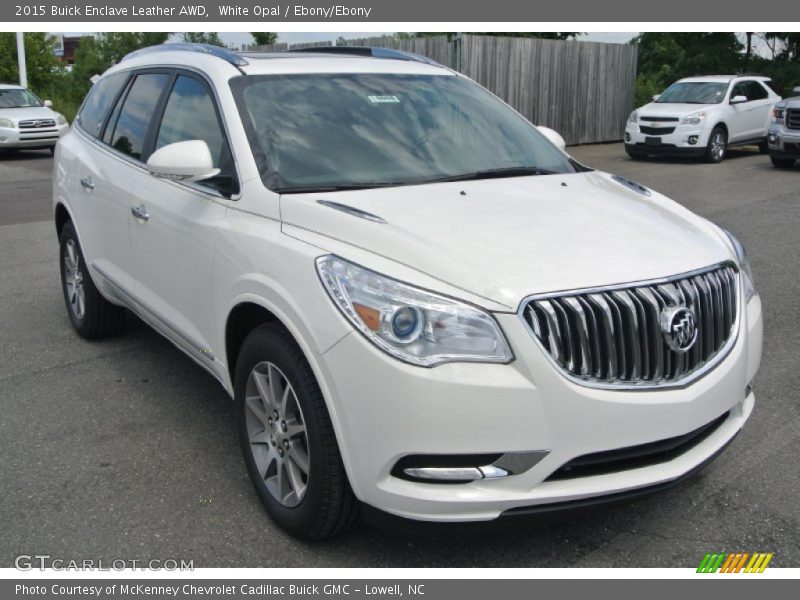 White Opal / Ebony/Ebony 2015 Buick Enclave Leather AWD