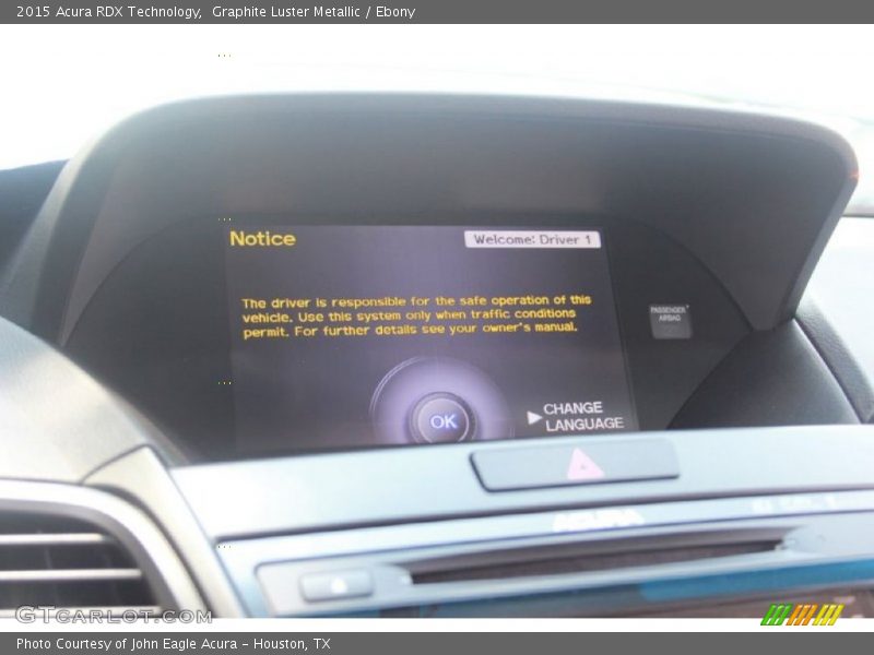Graphite Luster Metallic / Ebony 2015 Acura RDX Technology