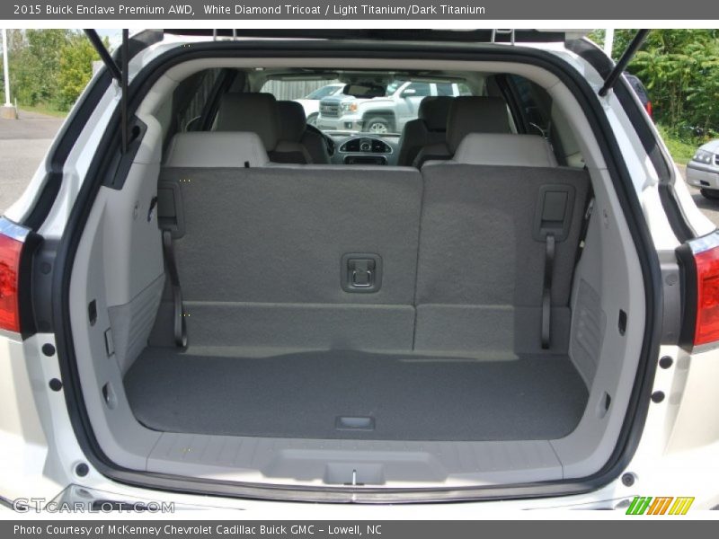 White Diamond Tricoat / Light Titanium/Dark Titanium 2015 Buick Enclave Premium AWD