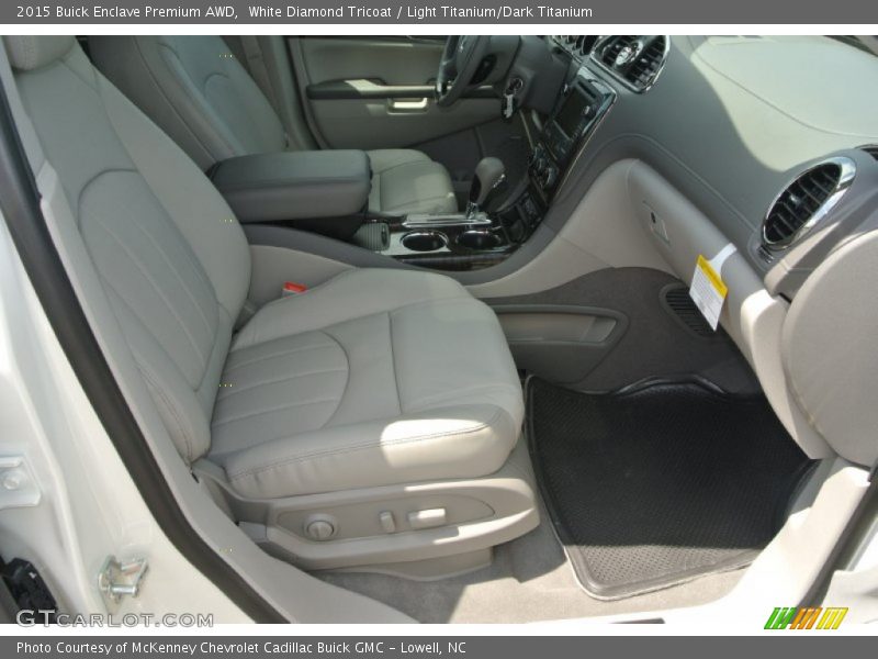 White Diamond Tricoat / Light Titanium/Dark Titanium 2015 Buick Enclave Premium AWD