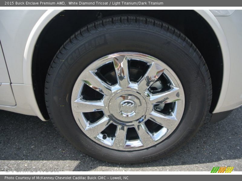 White Diamond Tricoat / Light Titanium/Dark Titanium 2015 Buick Enclave Premium AWD