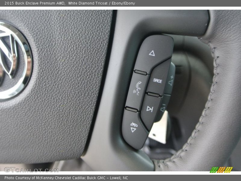 White Diamond Tricoat / Ebony/Ebony 2015 Buick Enclave Premium AWD