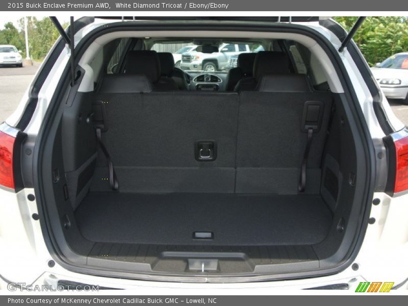White Diamond Tricoat / Ebony/Ebony 2015 Buick Enclave Premium AWD