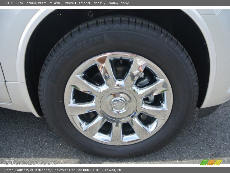 White Diamond Tricoat / Ebony/Ebony 2015 Buick Enclave Premium AWD