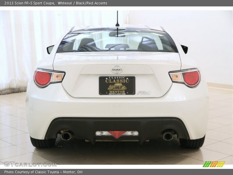 Whiteout / Black/Red Accents 2013 Scion FR-S Sport Coupe