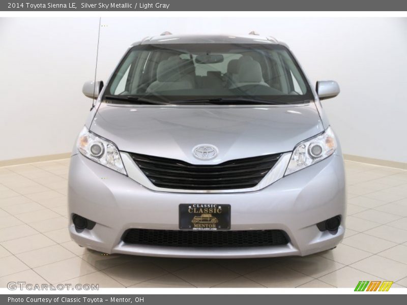 Silver Sky Metallic / Light Gray 2014 Toyota Sienna LE