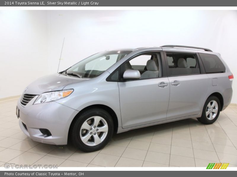 Silver Sky Metallic / Light Gray 2014 Toyota Sienna LE