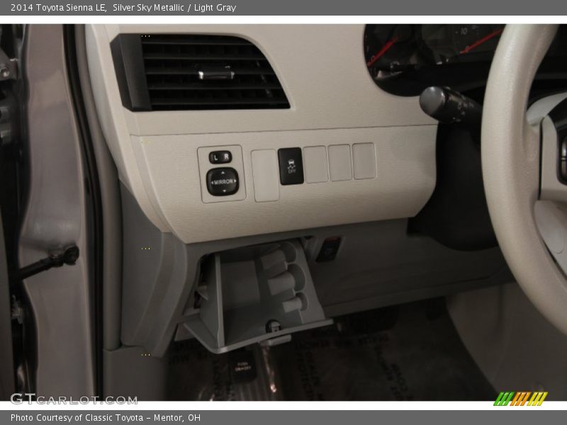 Silver Sky Metallic / Light Gray 2014 Toyota Sienna LE