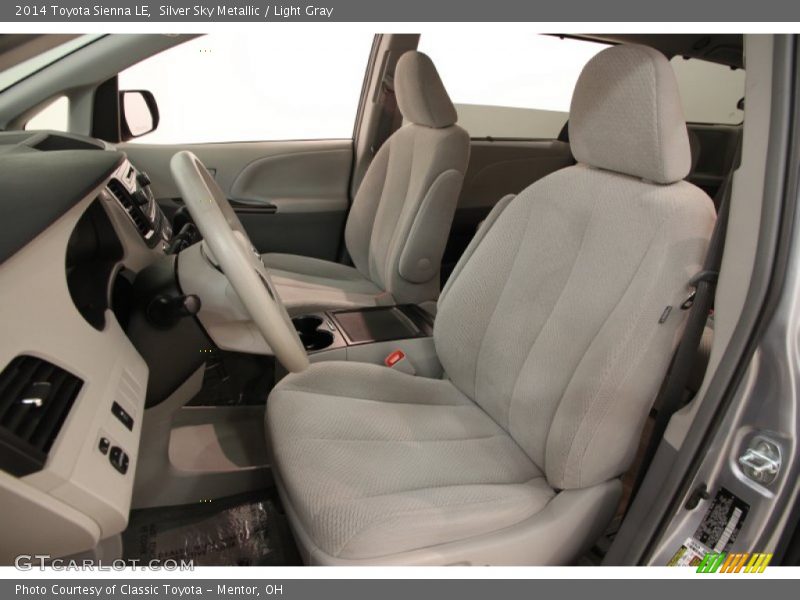 Silver Sky Metallic / Light Gray 2014 Toyota Sienna LE
