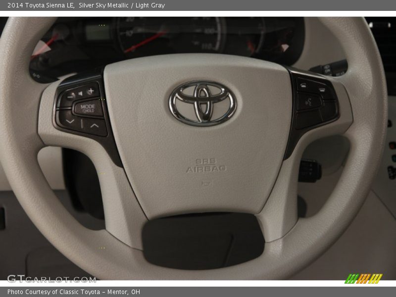 Silver Sky Metallic / Light Gray 2014 Toyota Sienna LE