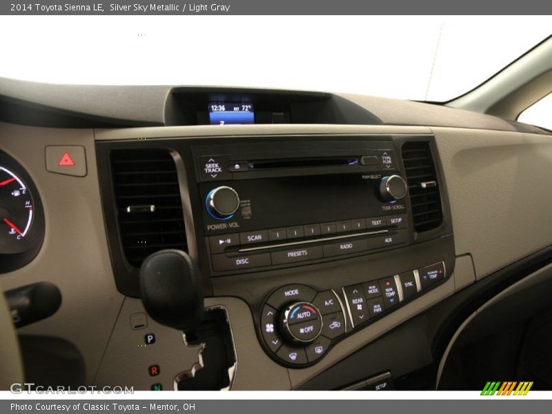 Silver Sky Metallic / Light Gray 2014 Toyota Sienna LE