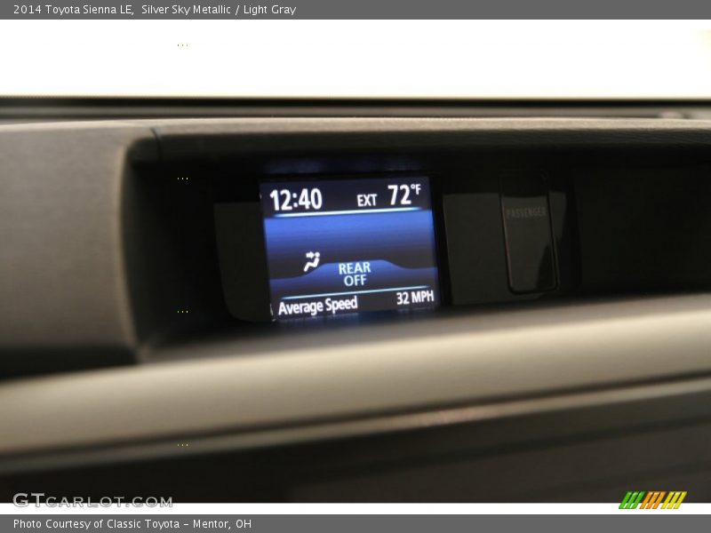 Silver Sky Metallic / Light Gray 2014 Toyota Sienna LE
