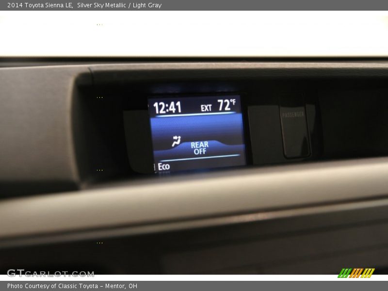 Silver Sky Metallic / Light Gray 2014 Toyota Sienna LE