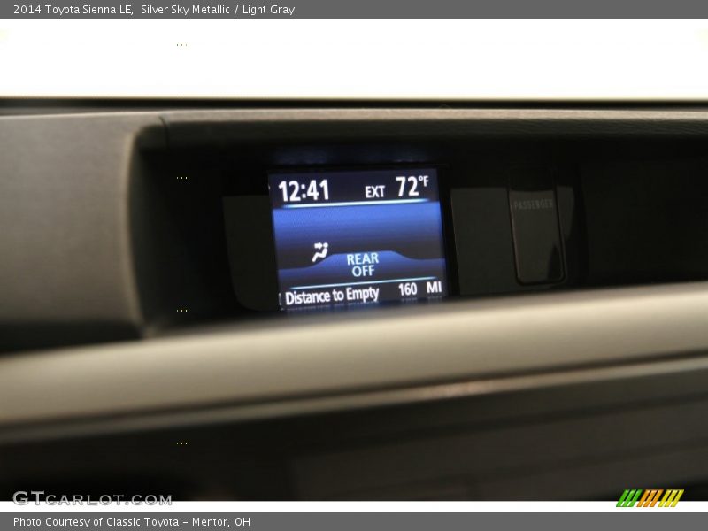 Silver Sky Metallic / Light Gray 2014 Toyota Sienna LE