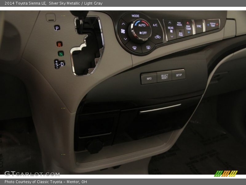 Silver Sky Metallic / Light Gray 2014 Toyota Sienna LE