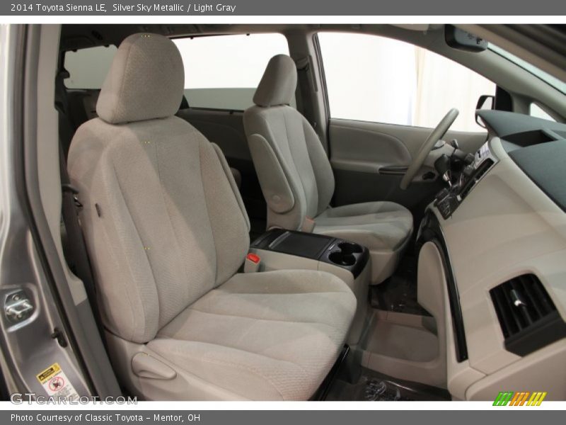 Silver Sky Metallic / Light Gray 2014 Toyota Sienna LE