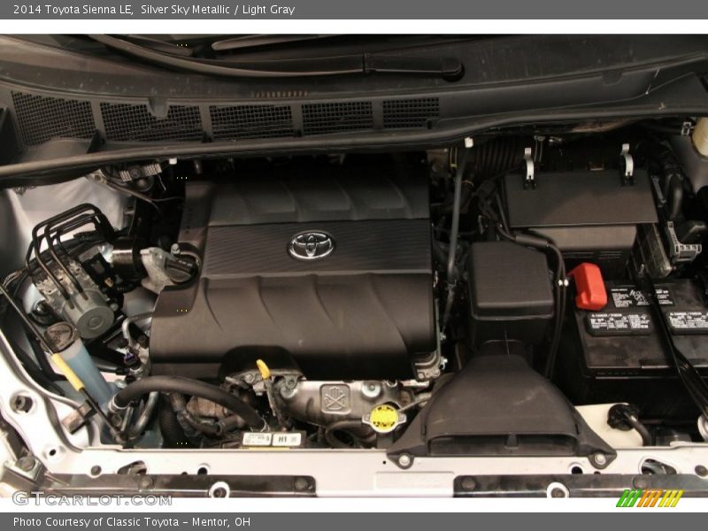 Silver Sky Metallic / Light Gray 2014 Toyota Sienna LE