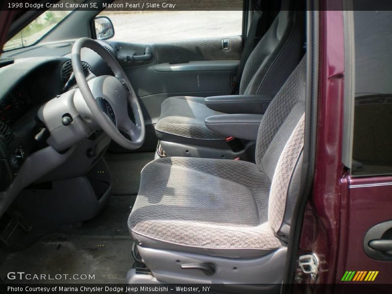 Maroon Pearl / Slate Gray 1998 Dodge Grand Caravan SE