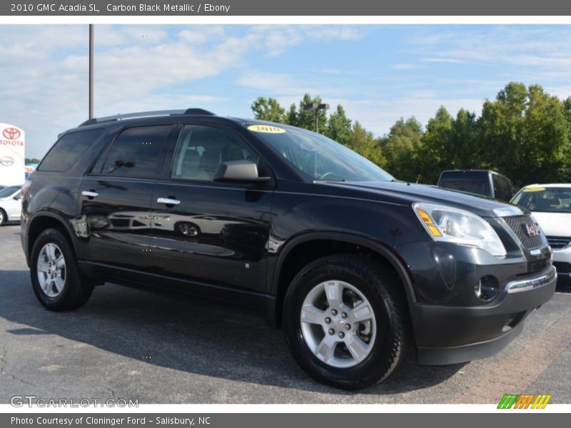 Carbon Black Metallic / Ebony 2010 GMC Acadia SL