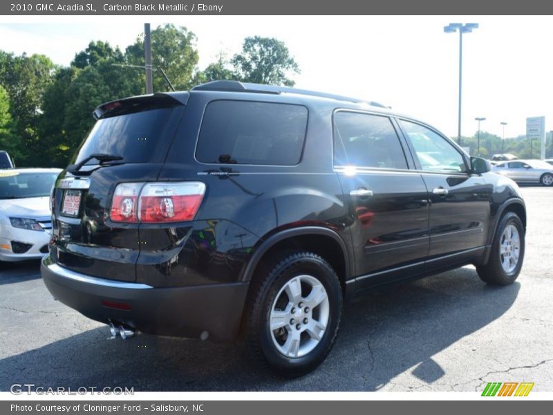 Carbon Black Metallic / Ebony 2010 GMC Acadia SL