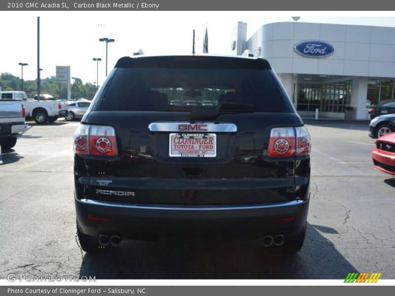 Carbon Black Metallic / Ebony 2010 GMC Acadia SL