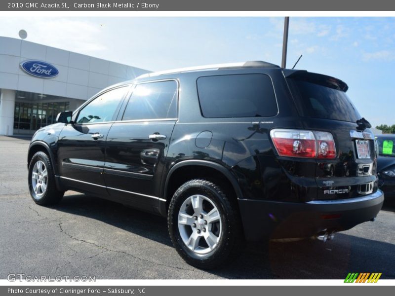 Carbon Black Metallic / Ebony 2010 GMC Acadia SL