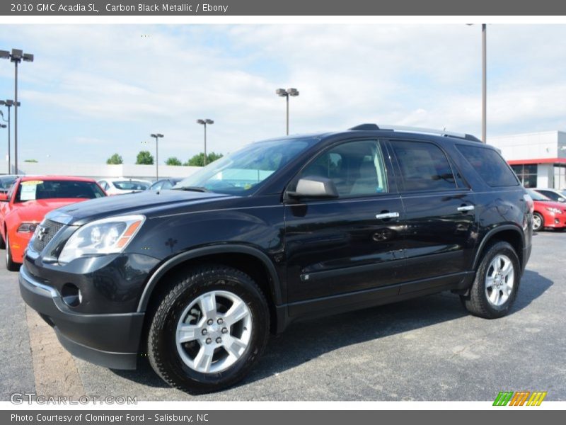 Carbon Black Metallic / Ebony 2010 GMC Acadia SL