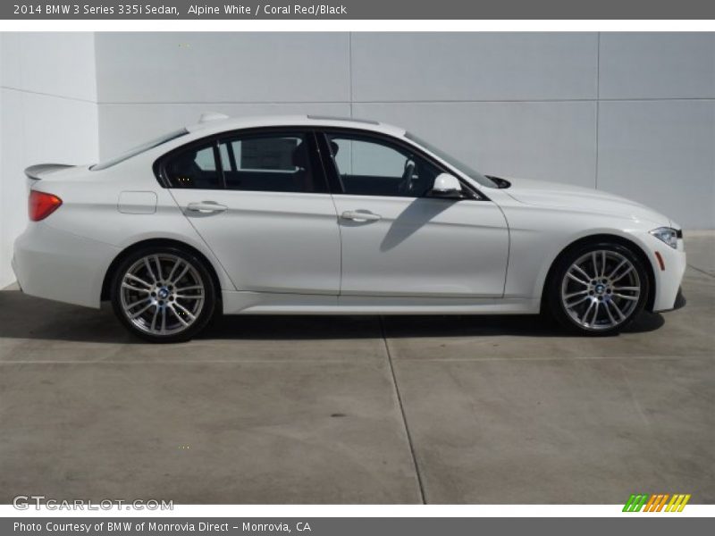 Alpine White / Coral Red/Black 2014 BMW 3 Series 335i Sedan