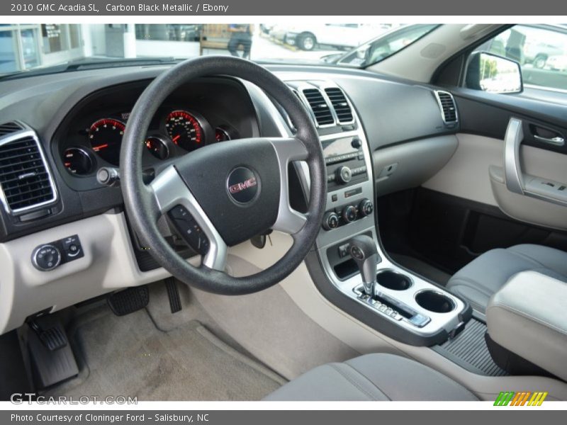 Carbon Black Metallic / Ebony 2010 GMC Acadia SL
