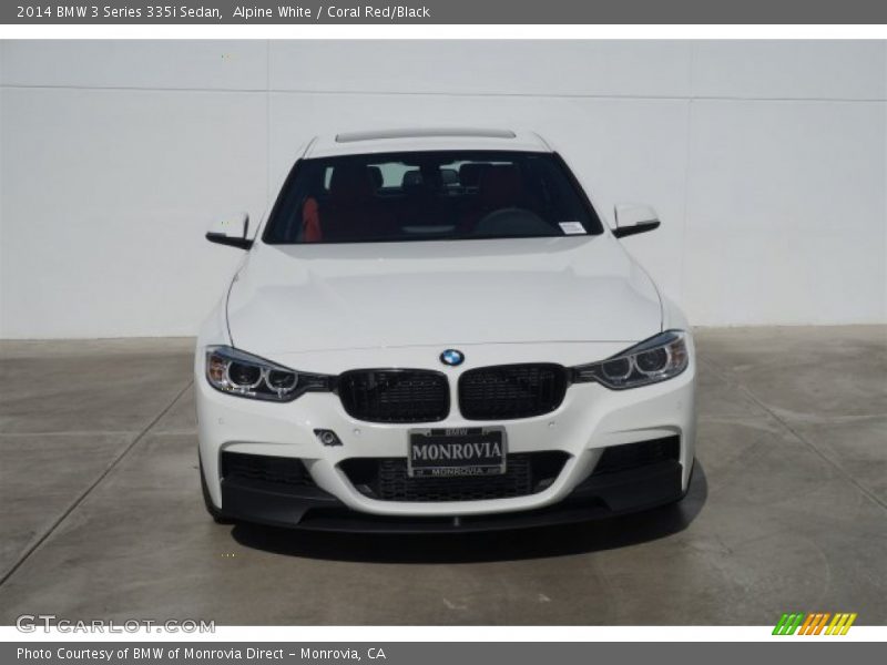 Alpine White / Coral Red/Black 2014 BMW 3 Series 335i Sedan