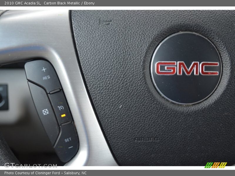 Carbon Black Metallic / Ebony 2010 GMC Acadia SL