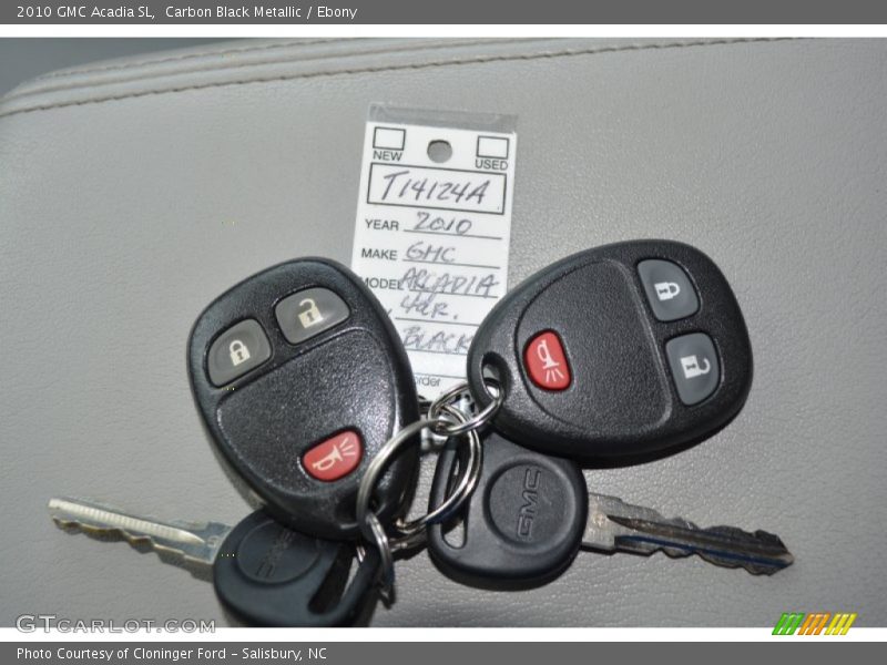 Carbon Black Metallic / Ebony 2010 GMC Acadia SL