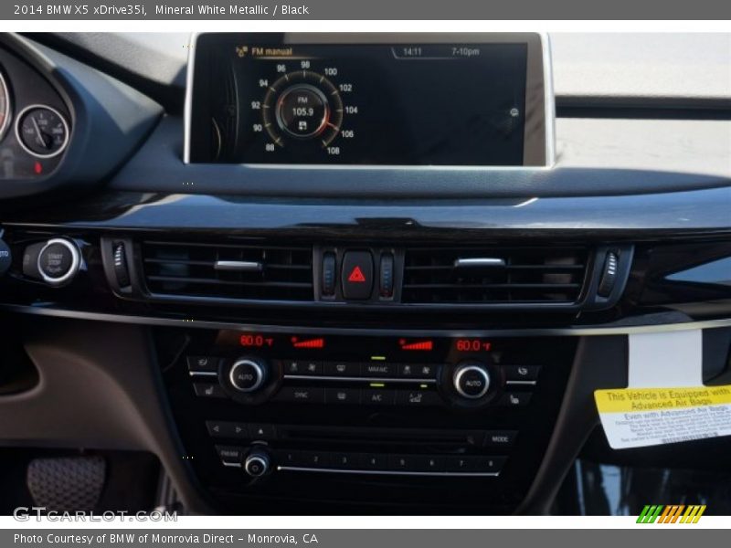 Mineral White Metallic / Black 2014 BMW X5 xDrive35i