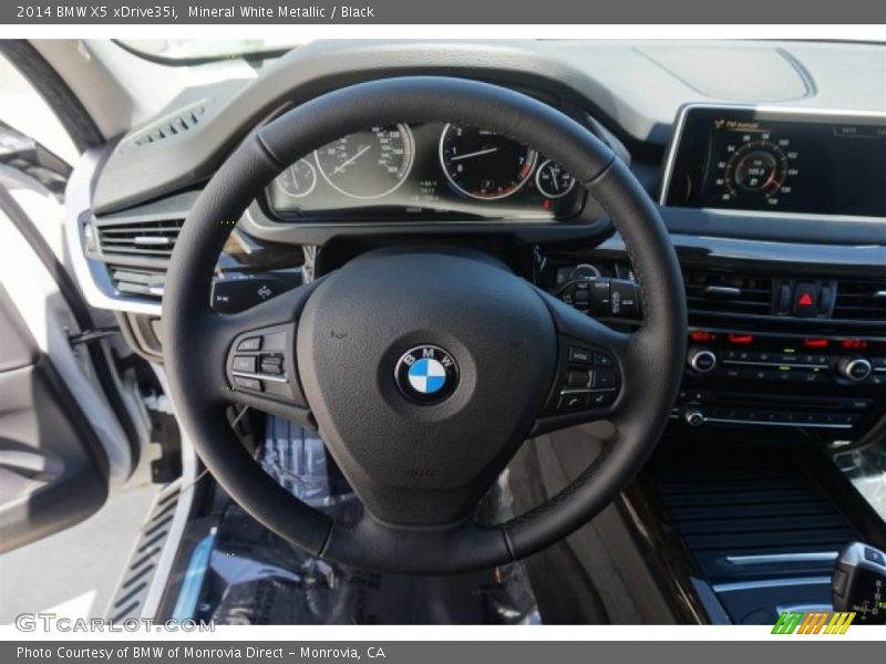 Mineral White Metallic / Black 2014 BMW X5 xDrive35i