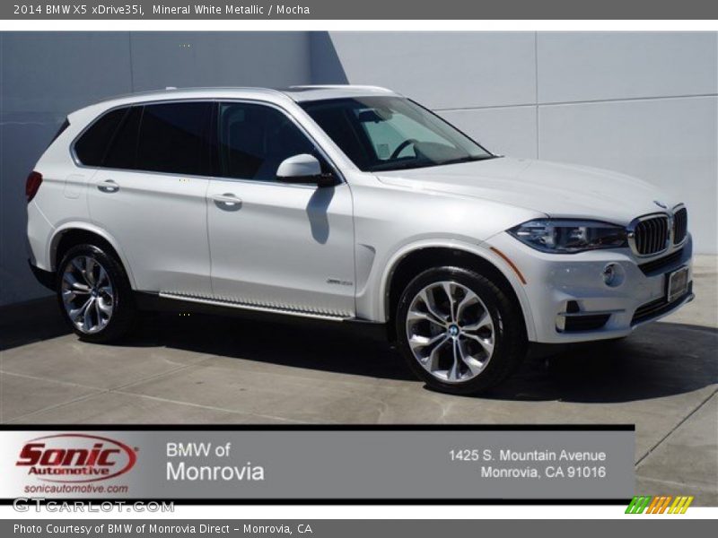 Mineral White Metallic / Mocha 2014 BMW X5 xDrive35i