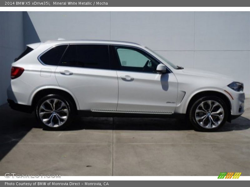 Mineral White Metallic / Mocha 2014 BMW X5 xDrive35i