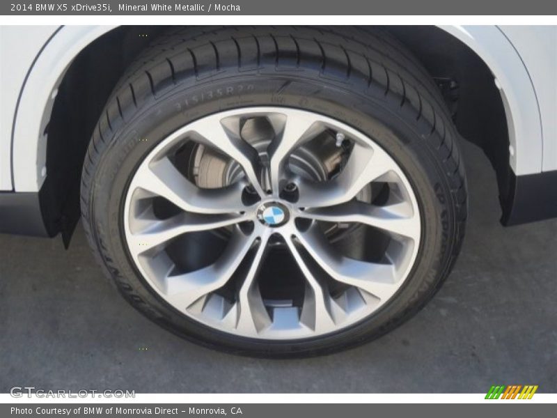 Mineral White Metallic / Mocha 2014 BMW X5 xDrive35i
