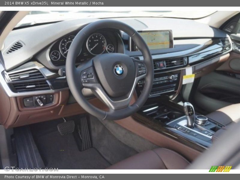 Mineral White Metallic / Mocha 2014 BMW X5 xDrive35i