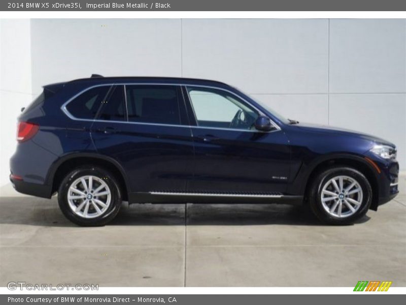 Imperial Blue Metallic / Black 2014 BMW X5 xDrive35i