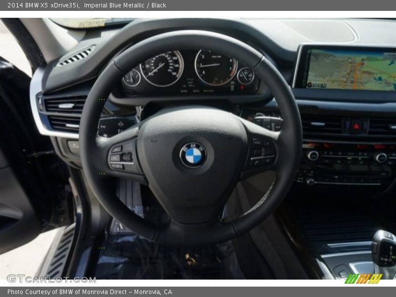 Imperial Blue Metallic / Black 2014 BMW X5 xDrive35i